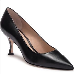 Stuart Weitzman Tippi 70 Pointy Toe Pump (Black)